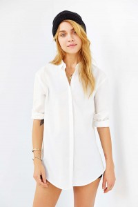 Urban Outfitters | Silence + Noise Tucked and Shirred Button-Down Shirt | Shop for it here 