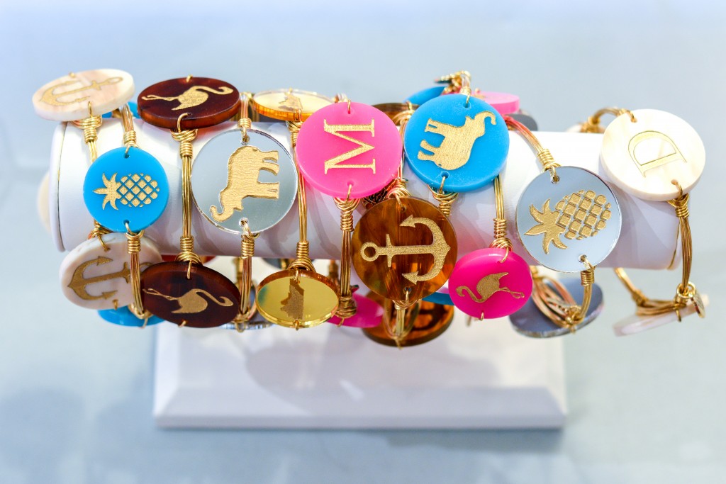 We were obsessing over these bracelets...you can pick which color and design you want! 