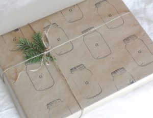 Simple Personalized Gift Wrap