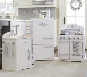 Neutral, Gray and White Kid's Play Kitchens