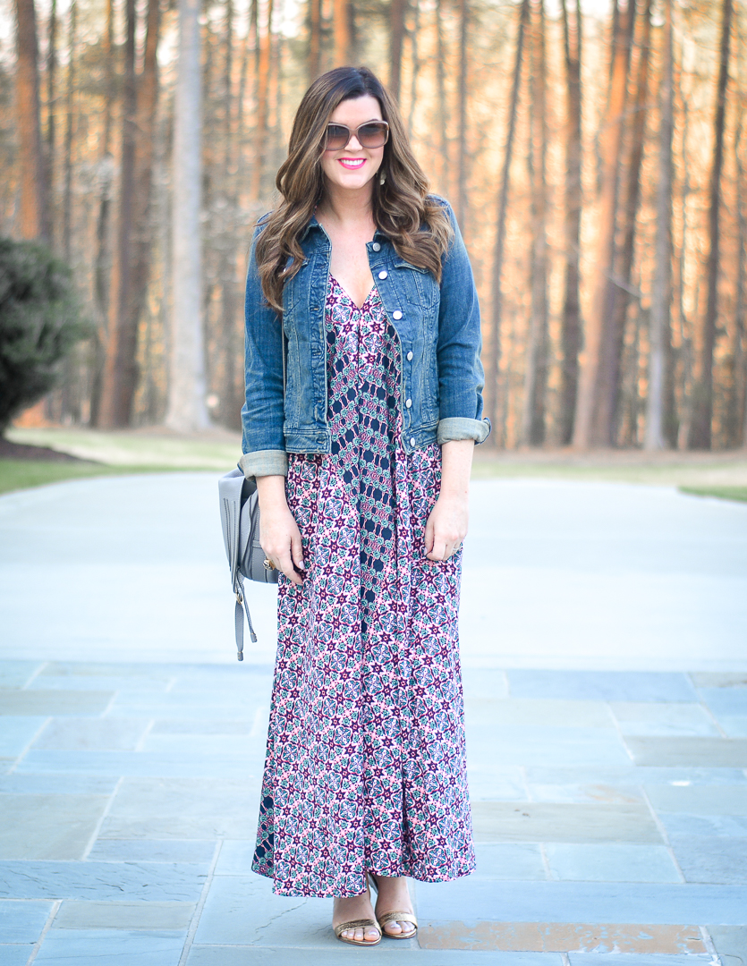 Printed Maxi Dress for Spring